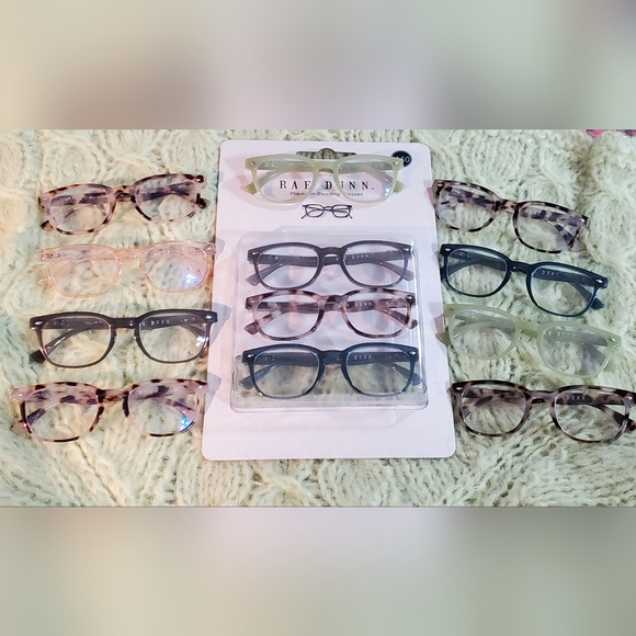 TWELVE pairs of rae dunn "judy" readers 1.50 strength, 5 w/blue light coating!! - Picture 3 of 3